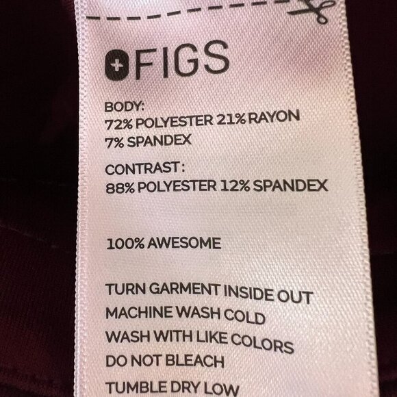 Figs Pants Womens Size XS/P Burgundy Yola Style Joggers Technical Collection - Picture 2 of 16